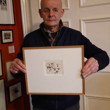 Load image into Gallery viewer, Charming Little Original Watercolour Sketch of the Dunhuang Tombs by Sir Hugh Casson (1910 - 1999). Signed with Initials
