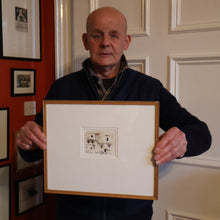 Load image into Gallery viewer, Charming Little Original Watercolour Sketch of the Dunhuang Tombs by Sir Hugh Casson (1910 - 1999). Signed with Initials
