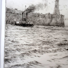 Load image into Gallery viewer, ORIGINAL ETCHING: William Lionel Wyllie (1851 – 1931) TYNEMOUTH. Pencil Signed
