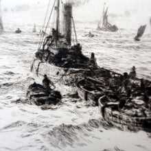 Load image into Gallery viewer, ORIGINAL ETCHING: William Lionel Wyllie (1851 – 1931) TYNEMOUTH. Pencil Signed
