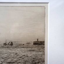 Load image into Gallery viewer, ORIGINAL ETCHING: William Lionel Wyllie (1851 – 1931) TYNEMOUTH. Pencil Signed
