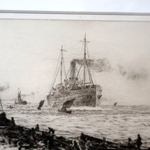 Load image into Gallery viewer, ORIGINAL ETCHING: William Lionel Wyllie (1851 – 1931) TYNEMOUTH. Pencil Signed
