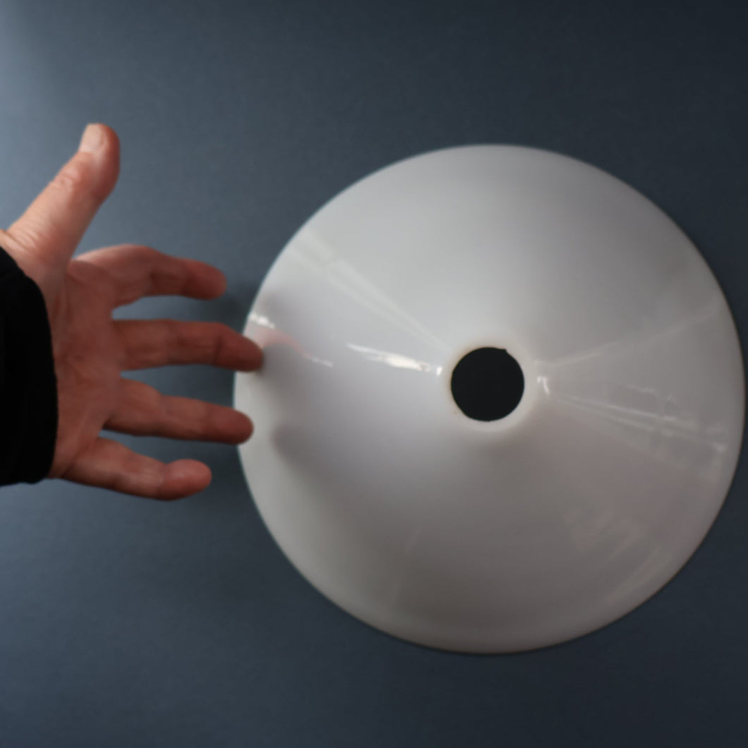 MATCHED PAIR of Antique 1930s  White Glass 