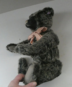 LARGE Steiff Bear with GROWLER. Limited Edition 2007. British Collector's Club. "Old Black Bear"