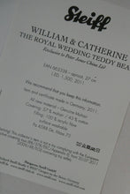 Load image into Gallery viewer, 2011 Limited Edition Royal Wedding Catherine Bear with Gold Nose. BOXED
