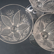 Load image into Gallery viewer, PAIR OF Vintage WATERFORD CRYSTAL "Dunmore"  White Wine or Claret Glass. 5 1/4  inches
