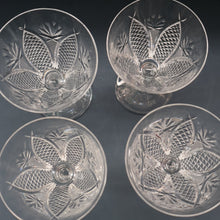 Load image into Gallery viewer, PAIR OF Vintage WATERFORD CRYSTAL "Dunmore"  White Wine or Claret Glass. 5 1/4  inches
