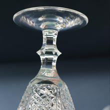 Load image into Gallery viewer, PAIR OF Vintage WATERFORD CRYSTAL "Dunmore"  White Wine or Claret Glass. 5 1/4  inches
