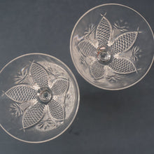 Load image into Gallery viewer, PAIR OF Vintage WATERFORD CRYSTAL "Dunmore"  White Wine or Claret Glass. 5 1/4  inches
