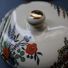 Load image into Gallery viewer, PAIR OF Royal Cauldron Clare de Lune. Lidded Cups, Saucers and Side Plate
