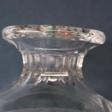 Load image into Gallery viewer, Heavy Square Cut EDINBURGH CRYSTAL Decanter with Criss-Cross Pattern All Around. 9 1/2 inches
