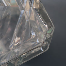 Load image into Gallery viewer, Heavy Square Cut EDINBURGH CRYSTAL Decanter with Faceted Heavy Globe Stopper. STAR OF EDINBURGH. 10 inches
