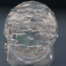 Load image into Gallery viewer, Heavy Square Cut EDINBURGH CRYSTAL Decanter with Faceted Heavy Globe Stopper. STAR OF EDINBURGH. 10 inches
