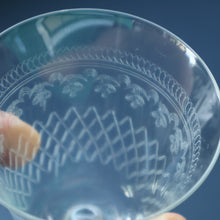 Load image into Gallery viewer, SET OF SIX Bohemian Glass Claret Wine Glasses. LADY HAMILTON Pall Mall Pattern
