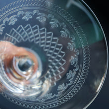 Load image into Gallery viewer, SET OF SIX Bohemian Glass Claret Wine Glasses. LADY HAMILTON Pall Mall Pattern
