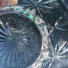 Load image into Gallery viewer, THREE Vintage Edinburgh Crystal Whisky Tumblers / Glasses. STAR OF EDINBURGH. Engraved with letter &quot;C&quot; 
