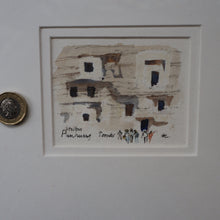 Load image into Gallery viewer, Charming Little Original Watercolour Sketch of the Dunhuang Tombs by Sir Hugh Casson (1910 - 1999). Signed with Initials
