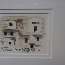 Load image into Gallery viewer, Charming Little Original Watercolour Sketch of the Dunhuang Tombs by Sir Hugh Casson (1910 - 1999). Signed with Initials
