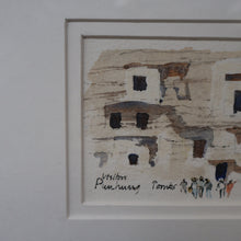 Load image into Gallery viewer, Charming Little Original Watercolour Sketch of the Dunhuang Tombs by Sir Hugh Casson (1910 - 1999). Signed with Initials
