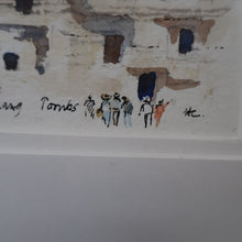 Load image into Gallery viewer, Charming Little Original Watercolour Sketch of the Dunhuang Tombs by Sir Hugh Casson (1910 - 1999). Signed with Initials

