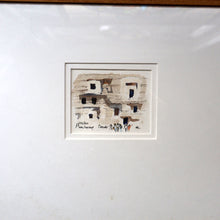Load image into Gallery viewer, Charming Little Original Watercolour Sketch of the Dunhuang Tombs by Sir Hugh Casson (1910 - 1999). Signed with Initials
