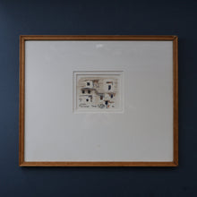 Load image into Gallery viewer, Charming Little Original Watercolour Sketch of the Dunhuang Tombs by Sir Hugh Casson (1910 - 1999). Signed with Initials
