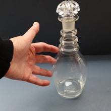 Load image into Gallery viewer, ANTIQUE GEORGIAN Hand-Blown Hooped Neck Decanter with Original Mushroom Stopper
