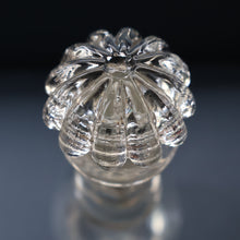 Load image into Gallery viewer, ANTIQUE GEORGIAN Hand-Blown Hooped Neck Decanter with Original Mushroom Stopper
