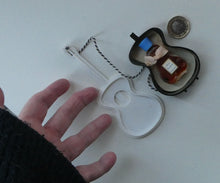 Load image into Gallery viewer, Very Rare 1930s Delavelle Blue Orchid Perfume Bottle in Novelty Guitar Case
