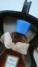 Load image into Gallery viewer, Very Rare 1930s Delavelle Blue Orchid Perfume Bottle in Novelty Guitar Case
