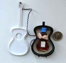 Load image into Gallery viewer, Very Rare 1930s Delavelle Blue Orchid Perfume Bottle in Novelty Guitar Case

