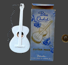 Load image into Gallery viewer, Very Rare 1930s Delavelle Blue Orchid Perfume Bottle in Novelty Guitar Case
