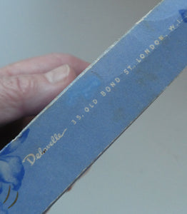 Very Rare 1930s Delavelle Blue Orchid Perfume Bottle in Novelty Guitar Case