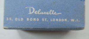 Very Rare 1930s Delavelle Blue Orchid Perfume Bottle in Novelty Guitar Case