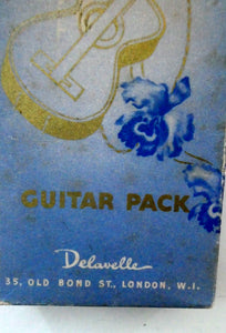 Very Rare 1930s Delavelle Blue Orchid Perfume Bottle in Novelty Guitar Case