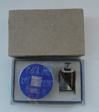 Load image into Gallery viewer, 1930s ART DECO Bourjois &quot;Evening In Paris&quot; Miniature Perfume Bottle and Full Face Powder Box
