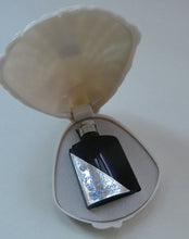 Load image into Gallery viewer, 1930s ART DECO Bourjois &quot;Evening In Paris&quot; Perfume Bottle in Bakelite White Clam Shell Box
