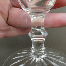 Load image into Gallery viewer, FOUR Vintage WATERFORD CRYSTAL &quot;Tramore (Cut)&quot; White Wine or Claret Glass. 5 1/4 inches in height
