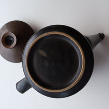 Load image into Gallery viewer, LARGE 1960s DENBY Arabesque Stoneware Teapot. Height 6 1/4 inches

