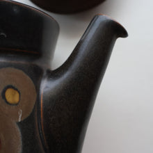 Load image into Gallery viewer, LARGE 1960s DENBY Arabesque Stoneware Teapot. Height 6 1/4 inches
