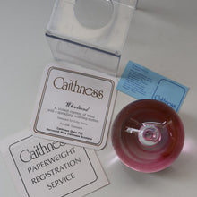 Load image into Gallery viewer, Vintage 1983 Caithness Paperweight: WHIRLWIND by Colin Terris. Pink Version
