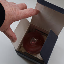 Load image into Gallery viewer, Vintage 1983 Caithness Paperweight: WHIRLWIND by Colin Terris. Pink Version
