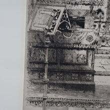 Load image into Gallery viewer, 1928 Etching of Rosslyn Chapel by Albany E. Howarth. Signed in Pencil
