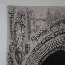 Load image into Gallery viewer, 1928 Etching of Rosslyn Chapel by Albany E. Howarth. Signed in Pencil
