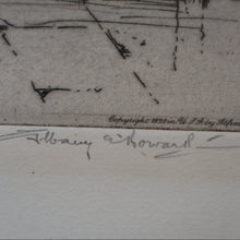 Load image into Gallery viewer, 1928 Etching of Rosslyn Chapel by Albany E. Howarth. Signed in Pencil
