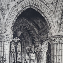 Load image into Gallery viewer, 1928 Etching of Rosslyn Chapel by Albany E. Howarth. Signed in Pencil
