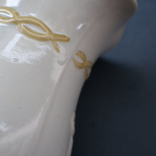 Load image into Gallery viewer, SCOTTISH POTTERY. Antique VICTORIAN 1860s Jug by Bells Pottery, Glasgow.  "The Fishwives" Pattern
