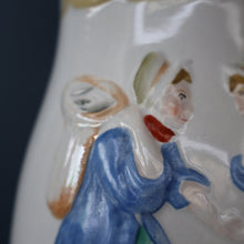 Load image into Gallery viewer, SCOTTISH POTTERY. Antique VICTORIAN 1860s Jug by Bells Pottery, Glasgow.  "The Fishwives" Pattern

