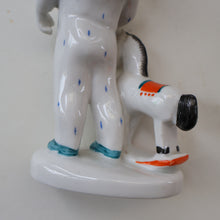 Load image into Gallery viewer, Very Rare Lomonosov SOVIET Figurine of a Little Boy with a Toy Rocking Horse
