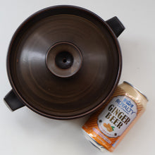 Load image into Gallery viewer, LARGE 1960s DENBY Arabesque Lidded Casserole Dish. Diameter 6 3/4 inches
